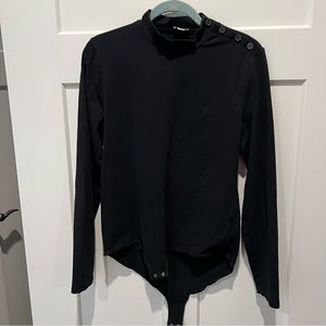 Black long Sleeve J. Crew Bodysuit Size XL